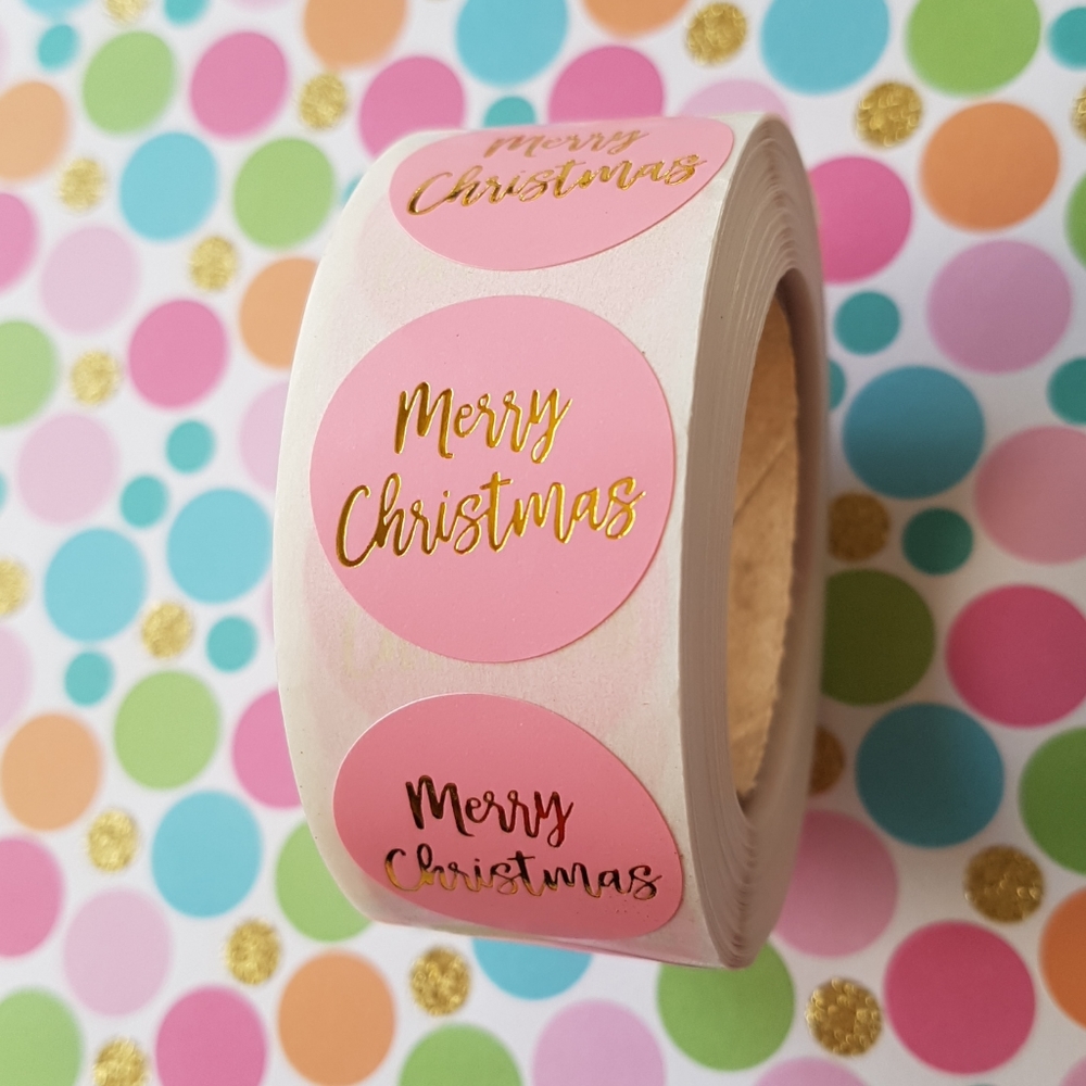 🎅🏼100 pcs Merry Christmas Thank You Stic…